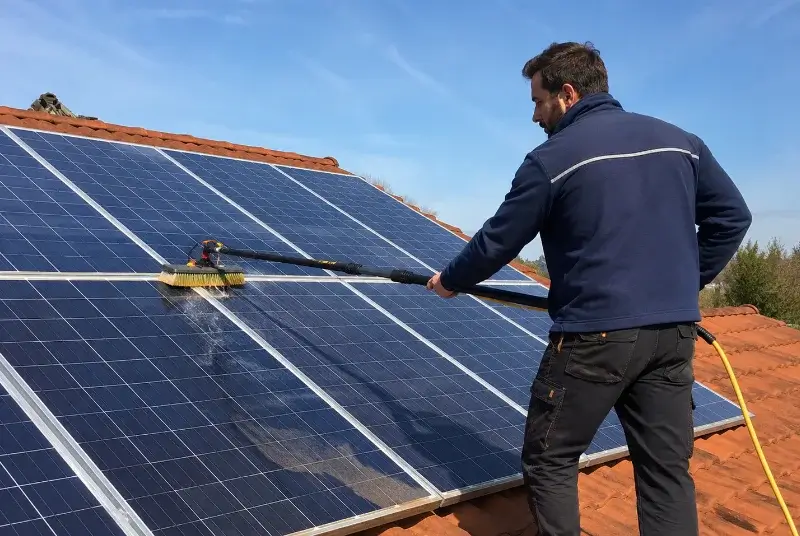 Nettoyage et entretien de panneaux solaires à Forcalqueiret